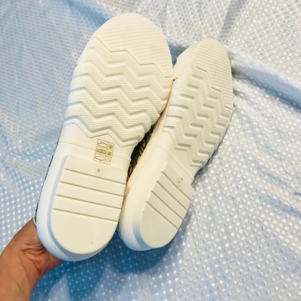 Tory burch‎ Jacquard Rubber-Paneled Sneakers - White